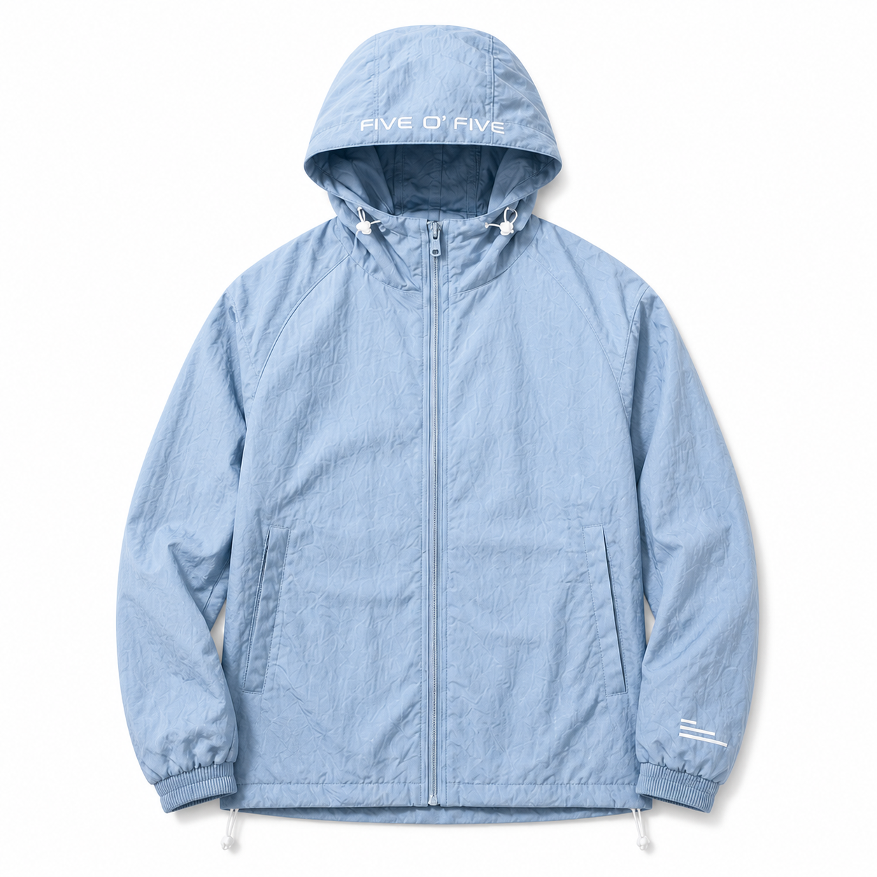 FIVE O' FIVE jacket, Light Blue, front view