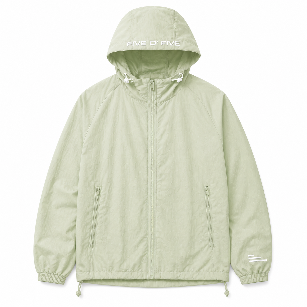 FIVE O' FIVE jacket, Light Green, front view