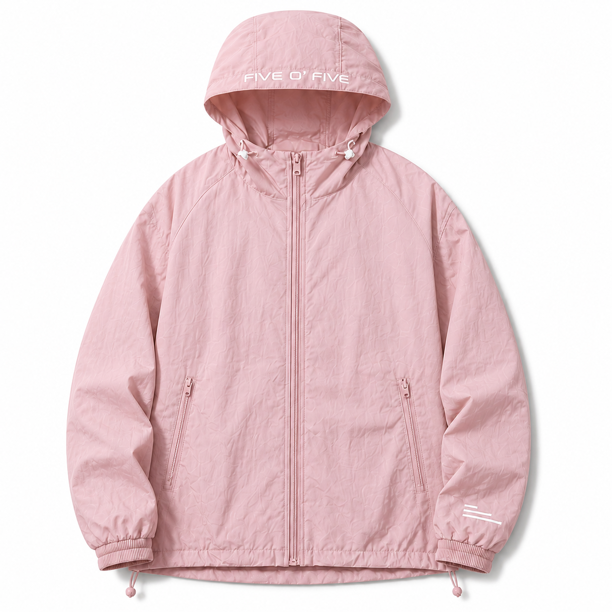 FIVE O' FIVE jacket, Pink, front view